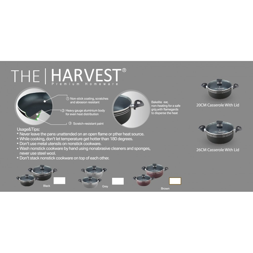 PREMIUM 4 Pcs Cookware Set With Glass Lid - Image 6