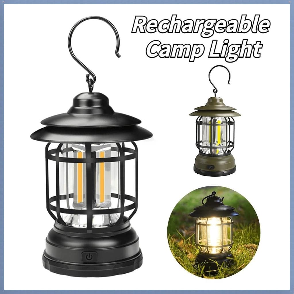 Portable Retro Rechargeable Camping Lamp L-27 - Image 5