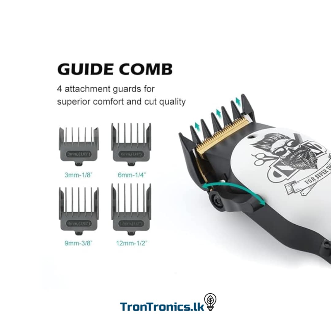 VGR V-699 Salon Series Professional Digital Display Cordless Hair Clipper with Taper Lever - Image 3