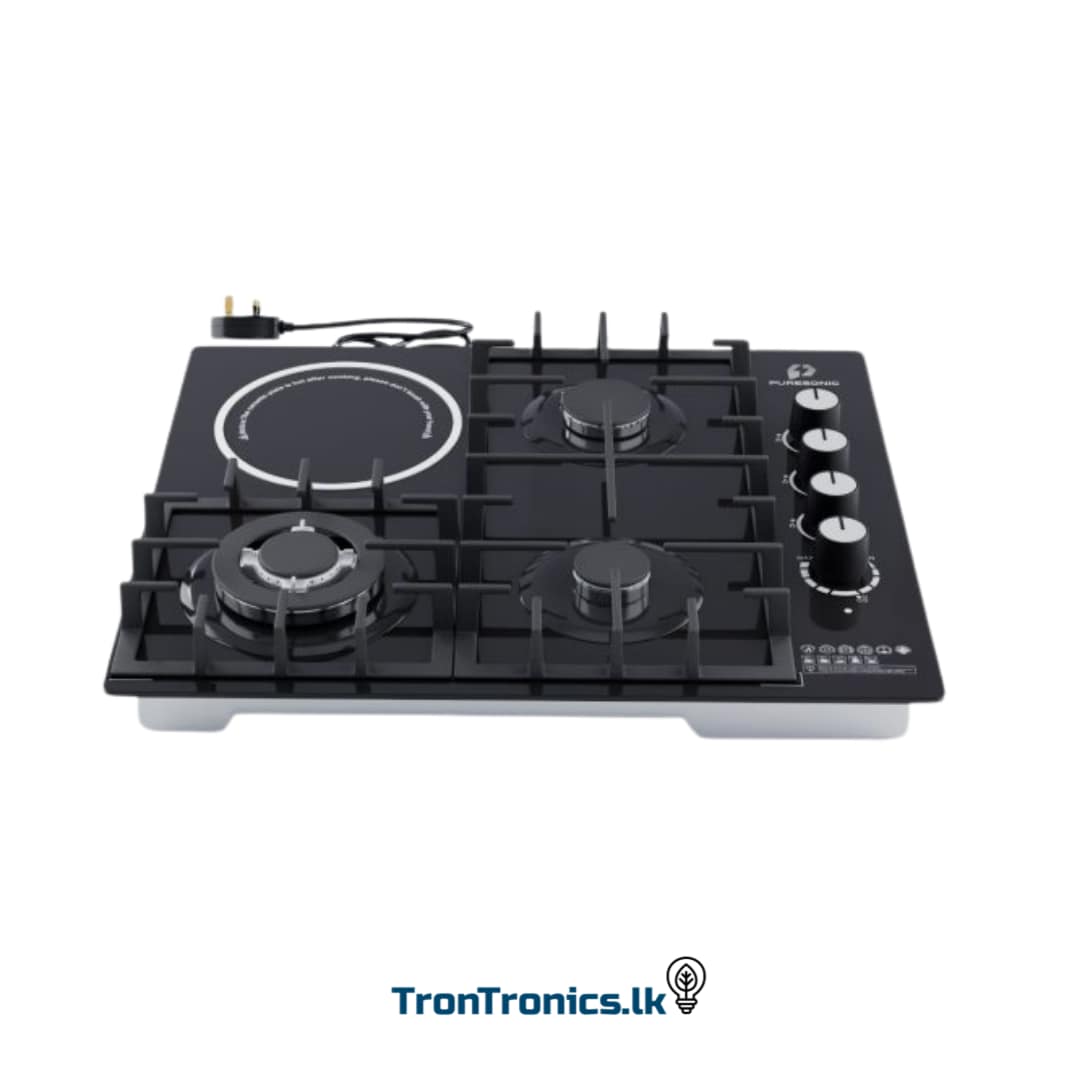 "Puresonic PS-HPTG36050 Gas and Ceramic Hob with Flame Failure Device – Trontronics Sri Lanka"