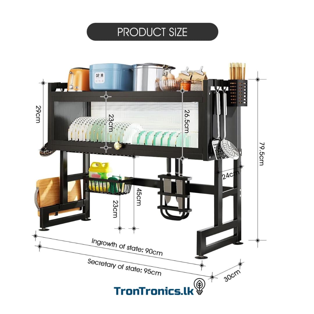 High Quality Coated Over The Sink Dish Rack 37.40inch - Image 2