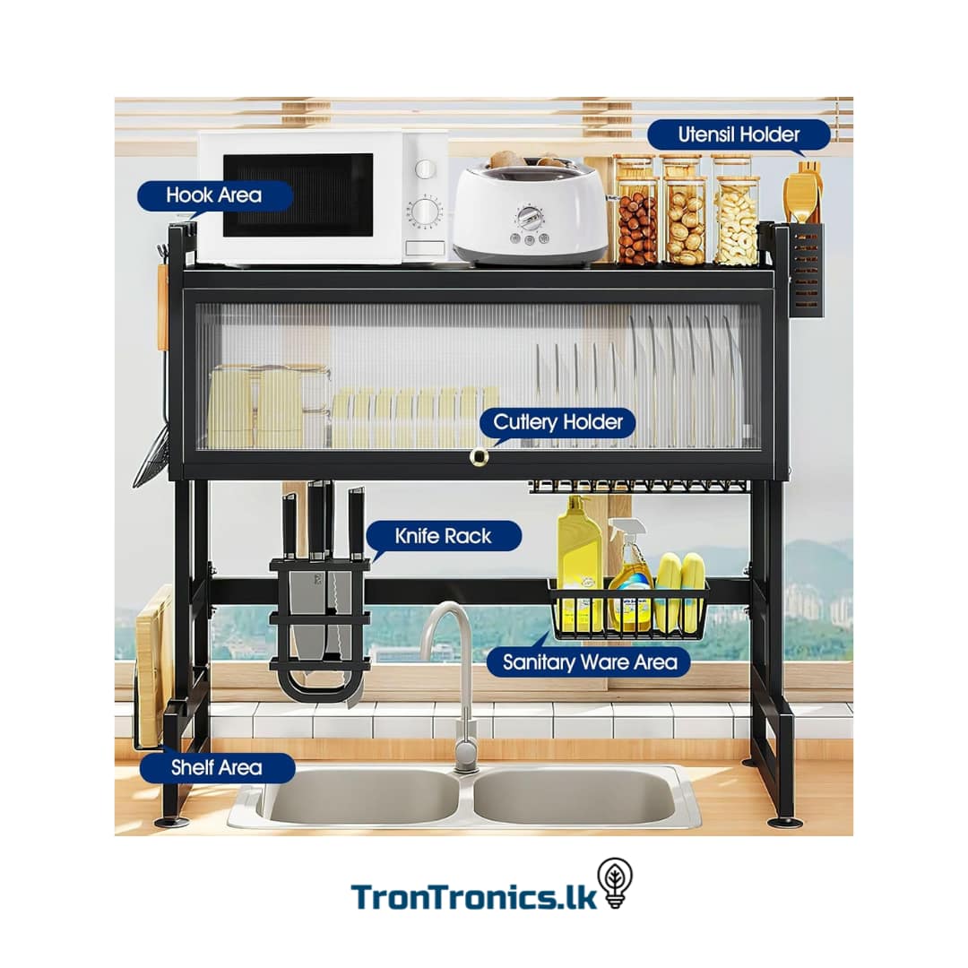 High Quality Coated Over The Sink Dish Rack 37.40inch - Image 3