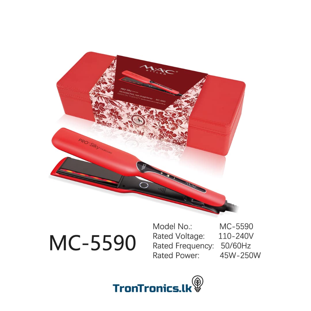 MAC Premium MC-5590 Professional Hair Straightener Saloon Series - Image 4