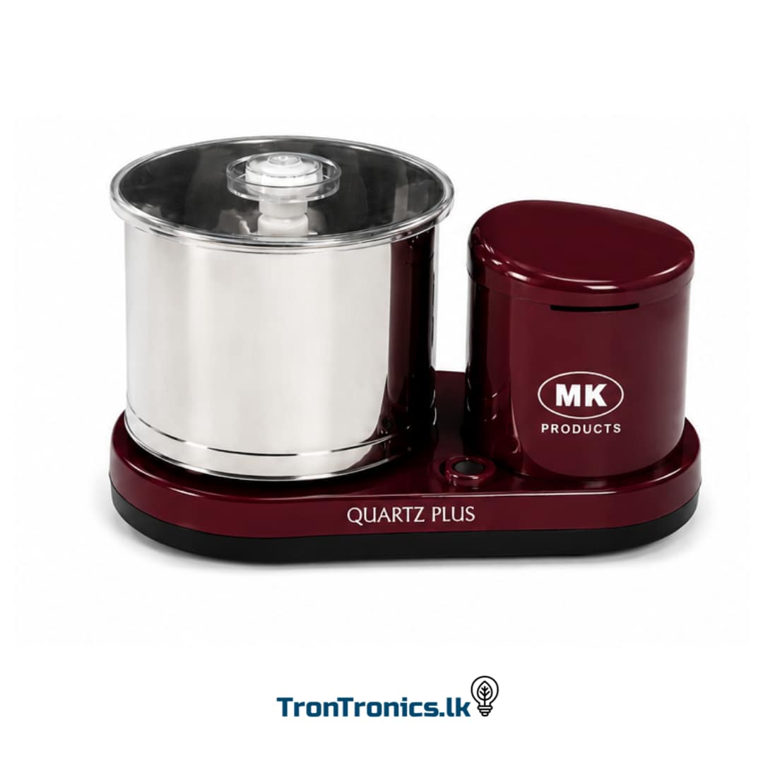 MK Products Quartz Plus table top wet grinder with stainless steel drum – Trontronics Sri Lanka kitchen appliance