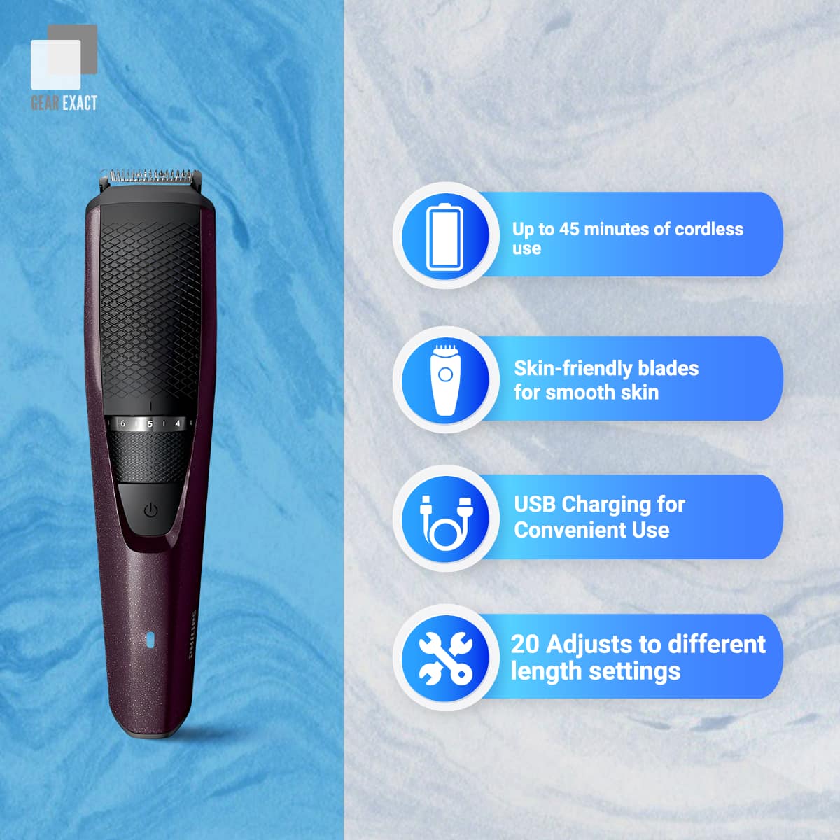 Philips Beard Trimmer Series 3000 BT3125 - Image 5
