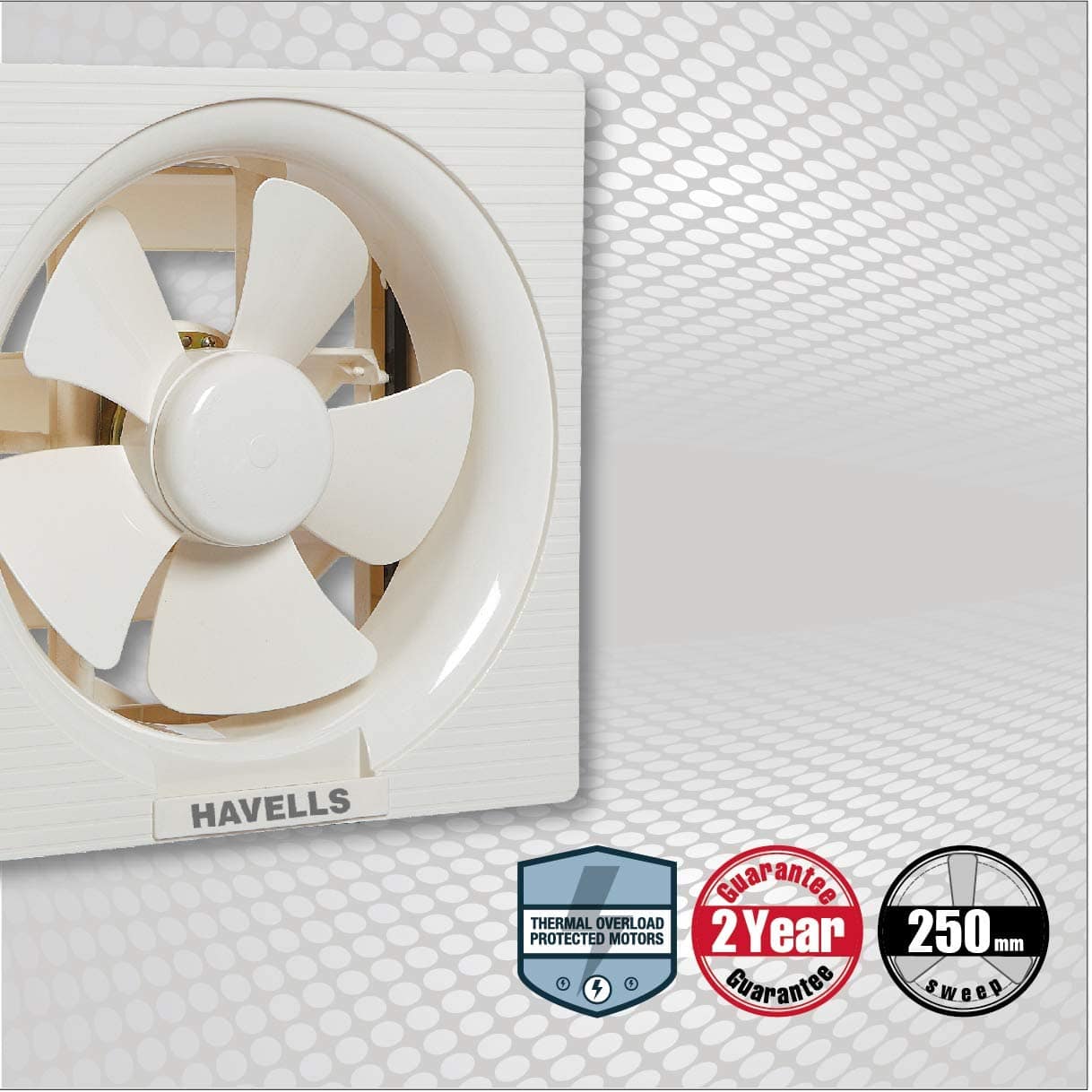Havells Indian Plastic Exhaust Fan 08 & 10 Inch (06 Blade) - Image 4