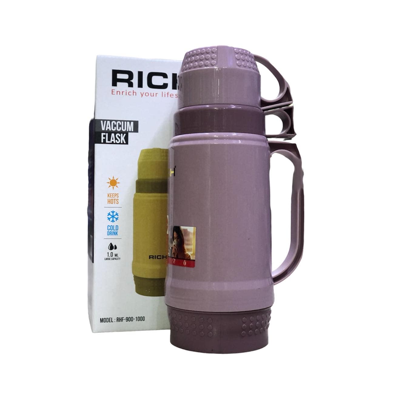 Rich Food Grade Vacuum Flasks 1.8, 1.0 & 0.6 Liters - Image 2