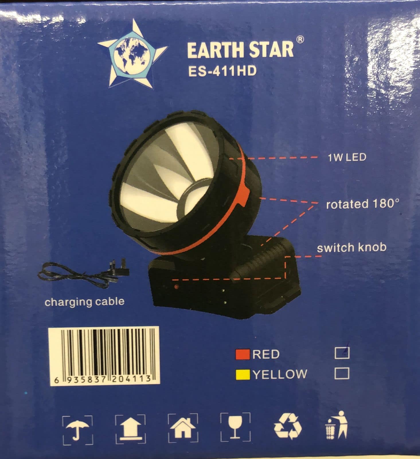 Earth Star LED Rechargeable Headlight/ Head Torch ES-411HD (warranty) - Image 4