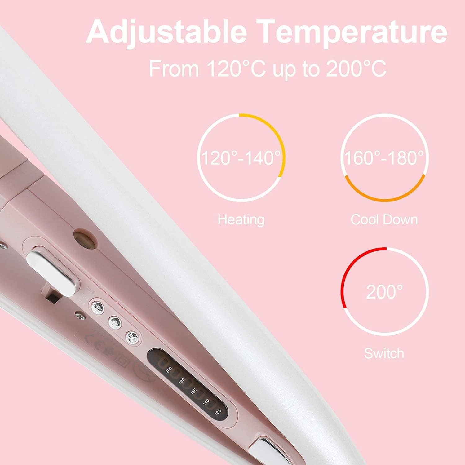 HTC 2-in-1 Premium Hair Straightener and Crimper - Image 9