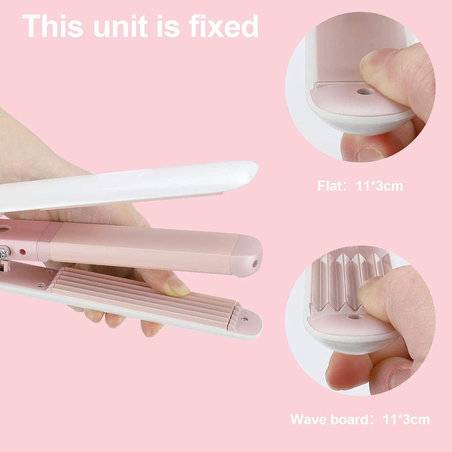 HTC 2-in-1 Premium Hair Straightener and Crimper - Image 2