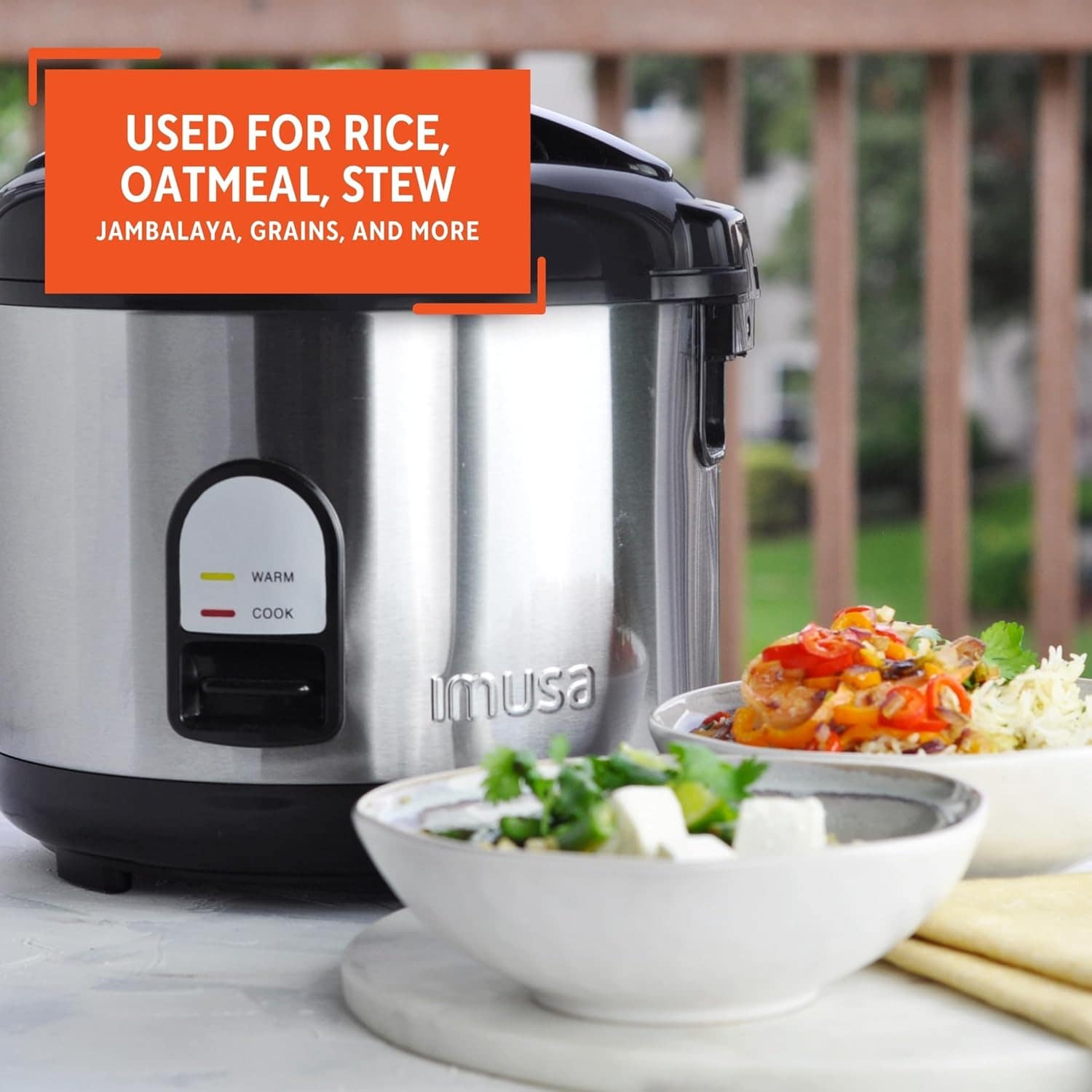 High Quality Stainless Steel Non-Stick Inner Pot 2.8 Liter Rice Cooker with Steamer (Warranty)"