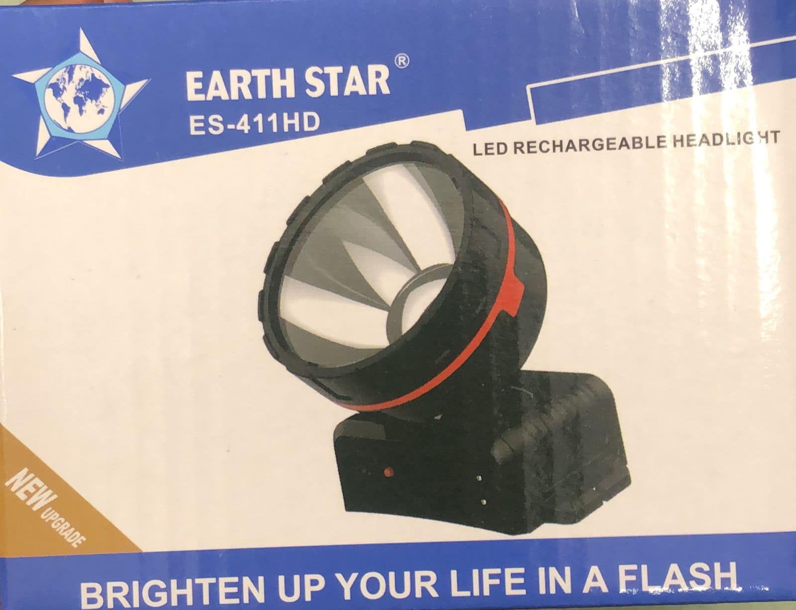 Earth Star LED Rechargeable Headlight/ Head Torch ES-411HD (warranty) - Image 2