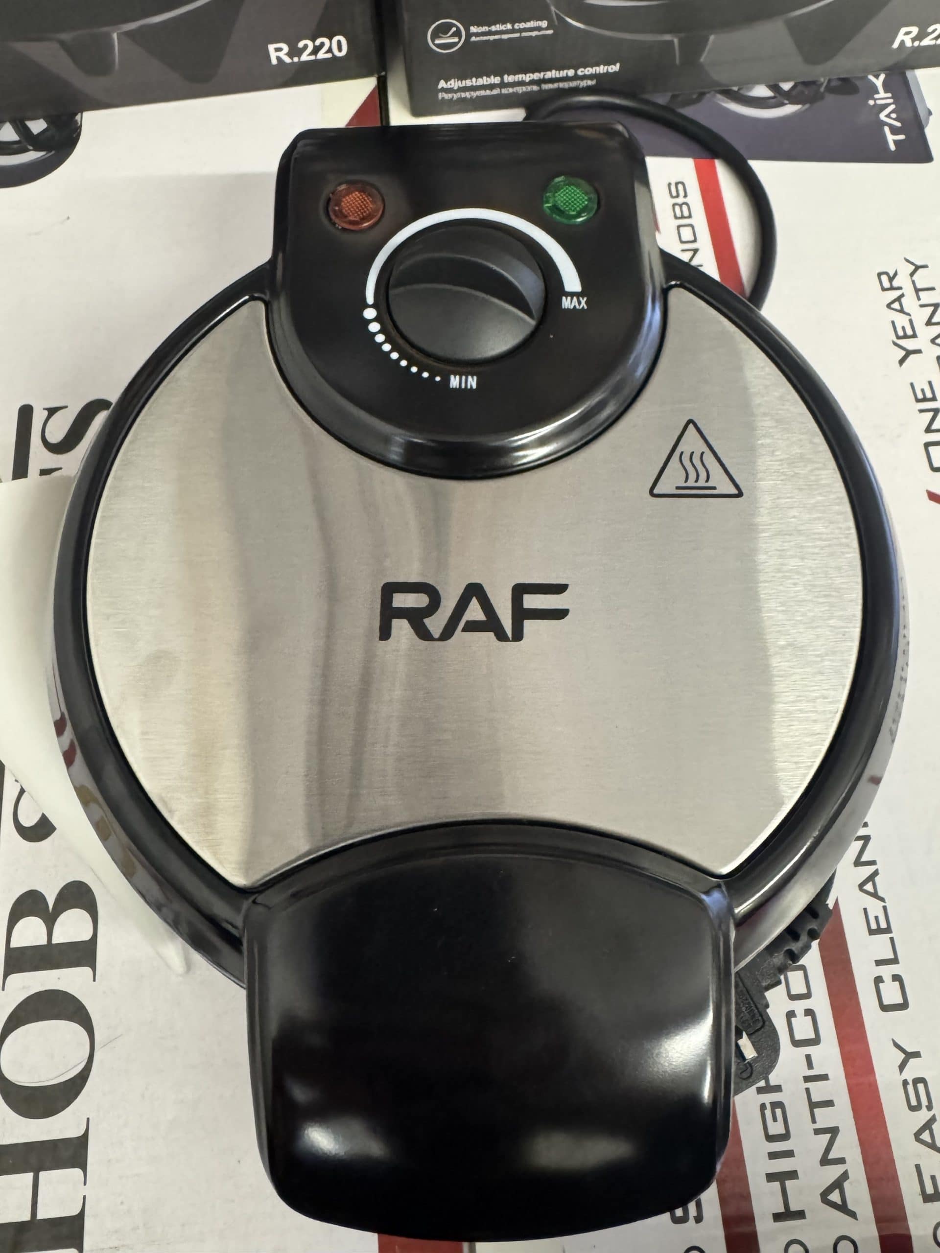 Raf Electric Egg Roll Maker, Crispy Omelet, Waffle, Pancake DIY Ice Cream Cone Machine 1200watts - Image 3