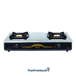Rinnai RI-602E Two Burner Gas Cooker available at Trontronics Sri Lanka – stainless steel LPG gas stove with dual burners.