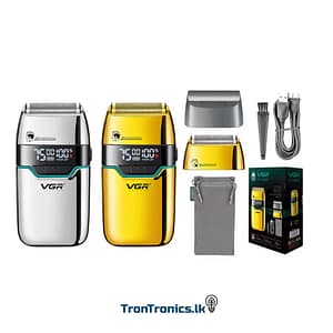 “VGR V-350 Professional Electric Foil Shaver – Rechargeable grooming shaver available at TronTronics Sri Lanka.”