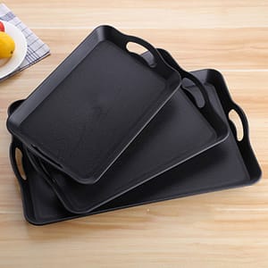 Anti Slip Double Handle Serving Tray 14,16 & 18 Inch