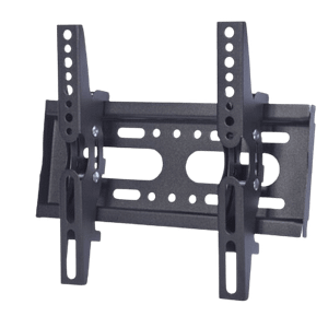 Flat Panel Tilt Mount - Model JY-D03 Securely mount your TV with the JY-D03 Flat Panel Tilt Mount, designed to fit most 14-43 inch flat panel TVs. This robust mount offers a tilt ability of +15 degrees and -5 degrees, allowing you to adjust your viewing angle for the perfect entertainment experience. Built to support up to 35kg, the JY-D03 is VESA compliant up to 200mm x 200mm, ensuring compatibility with a wide range of TV models. Crafted with a durable 1.5mm thickness and sleek design, the mount keeps your TV just 65mm from the wall, providing a low-profile look. Ideal for self-collection or delivery to your doorstep, this reliable mount is perfect for homes, offices, or commercial spaces. Specifications: Fits most 14"-43" flat panel TVs Tilt range: +15° / -5° VESA Compliance: Up to 200mm x 200mm Load Capacity: 35kg Dimensions: 260mm(L) x 200mm(W) x 65mm(D) TV Distance from Wall: 65mm