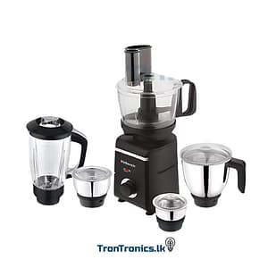 Richsonic 800W Indian 5 Jar Multi Food Processor and Mixer Grinder for Sri Lanka kitchens – heavy-duty electric mixer with stainless steel jars, chopping, slicing, kneading, blending and grinding attachments – 11-in-1 food processing appliance ideal for modern home cooking, available at Trontronics.lk