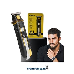 "Rozia M1 Hair Outlining Trimmer with 600mAh Battery and Stainless Steel Blades – Available at Trontronics Sri Lanka"
