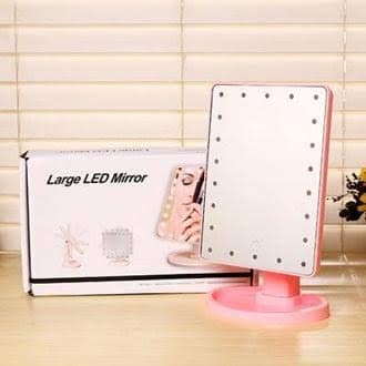 Make Up Vanity Illuminated Large LED Mirror with 16 LED Light - Image 3