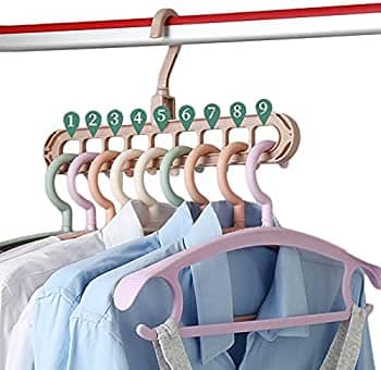Magic Multi-port Support hangers for Clothes Drying Rack Multifunction Plastic Clothes rack drying hanger Storage Hangers - Image 4