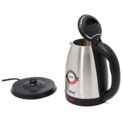 Sanford Stainless Steel Electric Kettle 1.8 Litre Matt Finish (Silver) With Warranty - Image 2