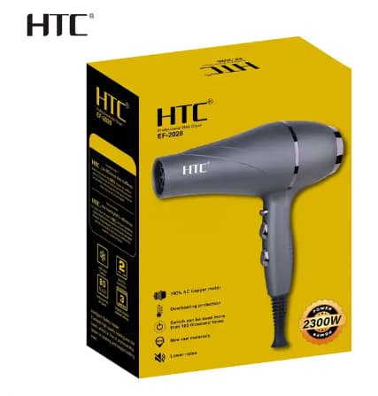 HTC Saloon Grade High Quality Hair Dryer (Matt Finish) 2300W - Image 3