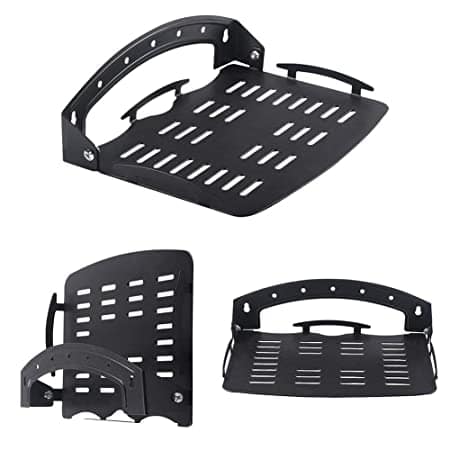 Steel Wall Mount Shelf Bracket for TV Accessories, DVD, PlayStation, Projector WiFi Router, Modem, TV Set Top Box Stand, (LIMITED EDITION BLACK)