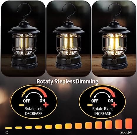 Portable Retro Rechargeable Camping Lamp L-27 - Image 6