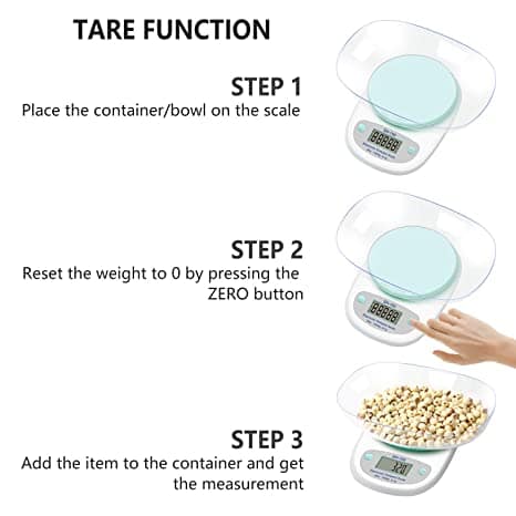Digital Kitchen Scale with Plastic Bowl with warranty - Image 5