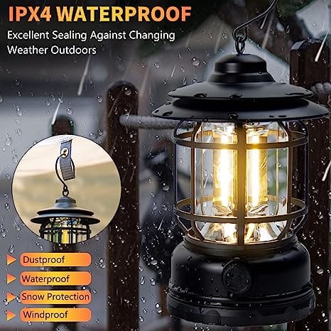 Portable Retro Rechargeable Camping Lamp L-27 - Image 4