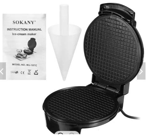 Raf Electric Egg Roll Maker, Crispy Omelet, Waffle, Pancake DIY Ice Cream Cone Machine 1200watts - Image 6