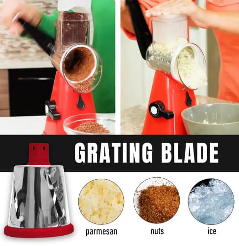 Nutri-Slicer 3-in-1 Spinning Counter-top Food Slicer and Grater - Image 4