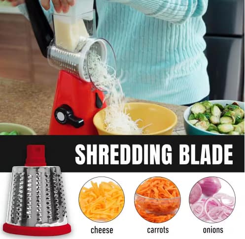 Nutri-Slicer 3-in-1 Spinning Counter-top Food Slicer and Grater - Image 6