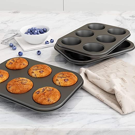 Carbon Steel Non-stick Muffin Pan 6 Cups - Image 2