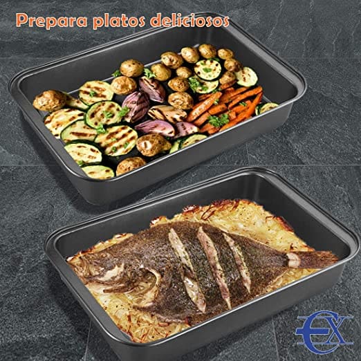 Carbon Steel Non-Stick Baking Tray, 32 x 22 x 5 cm - Image 2
