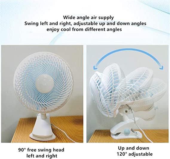 Cyber 2 In 1 Clip And Table Fan 20W CYCF-889 Blue With White Oscillating with warranty - Image 6