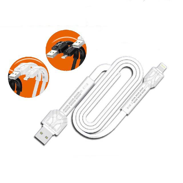 MOXOM USB to Lightening charging iphone cable with warranty Flat High quality premium Cable