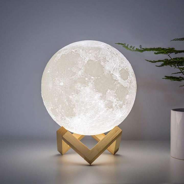 Rechargeable 3D Moon Light Night Lamp - Image 4