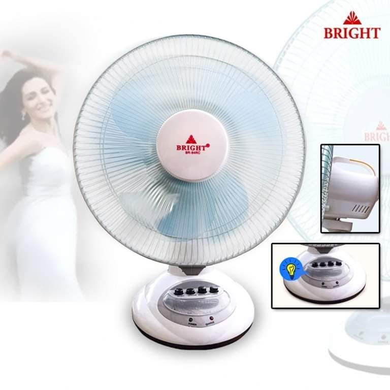 buy bright rechargeable table fan in sri lanka br 92rc.