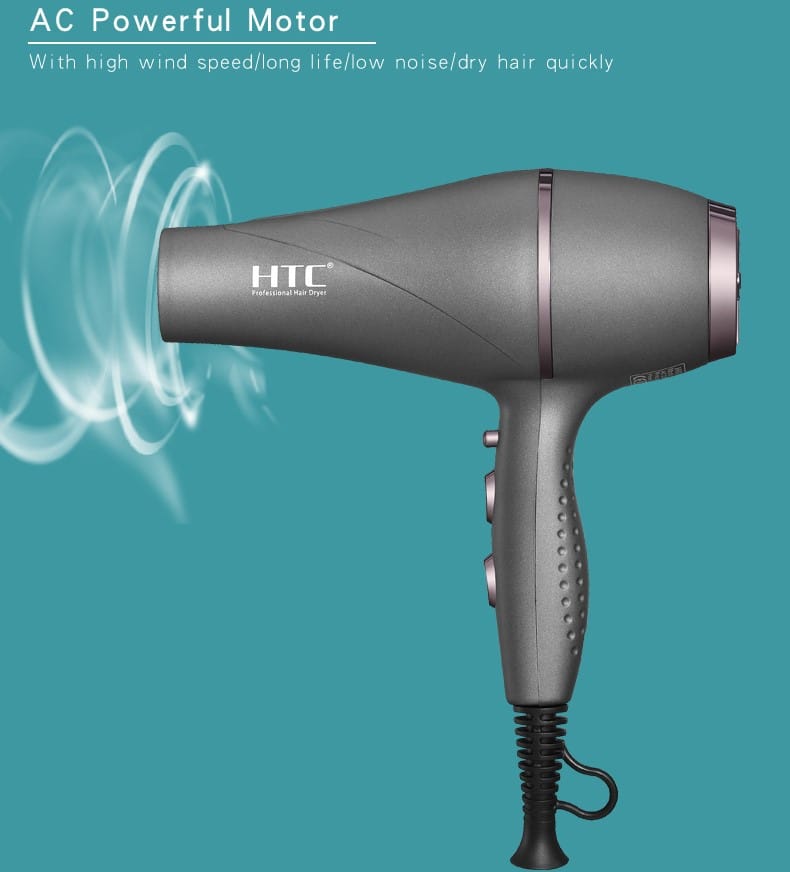 HTC Saloon Grade High Quality Hair Dryer (Matt Finish) 2300W - Image 7
