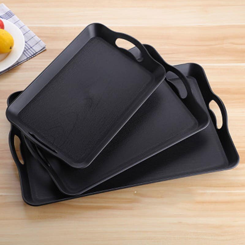Anti Slip Double Handle Serving Tray 14,16 & 18 Inch