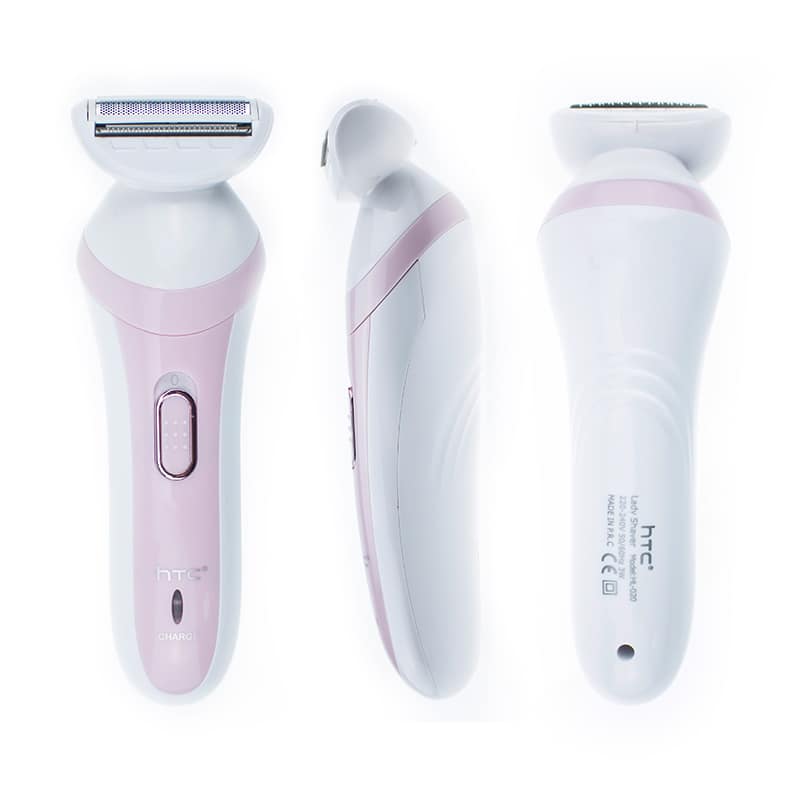 HTC HL-020 Rechargeable Lady Shaver For Women (Pink, White) - Image 5