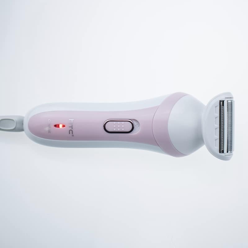 HTC HL-020 Rechargeable Lady Shaver For Women (Pink, White) - Image 3
