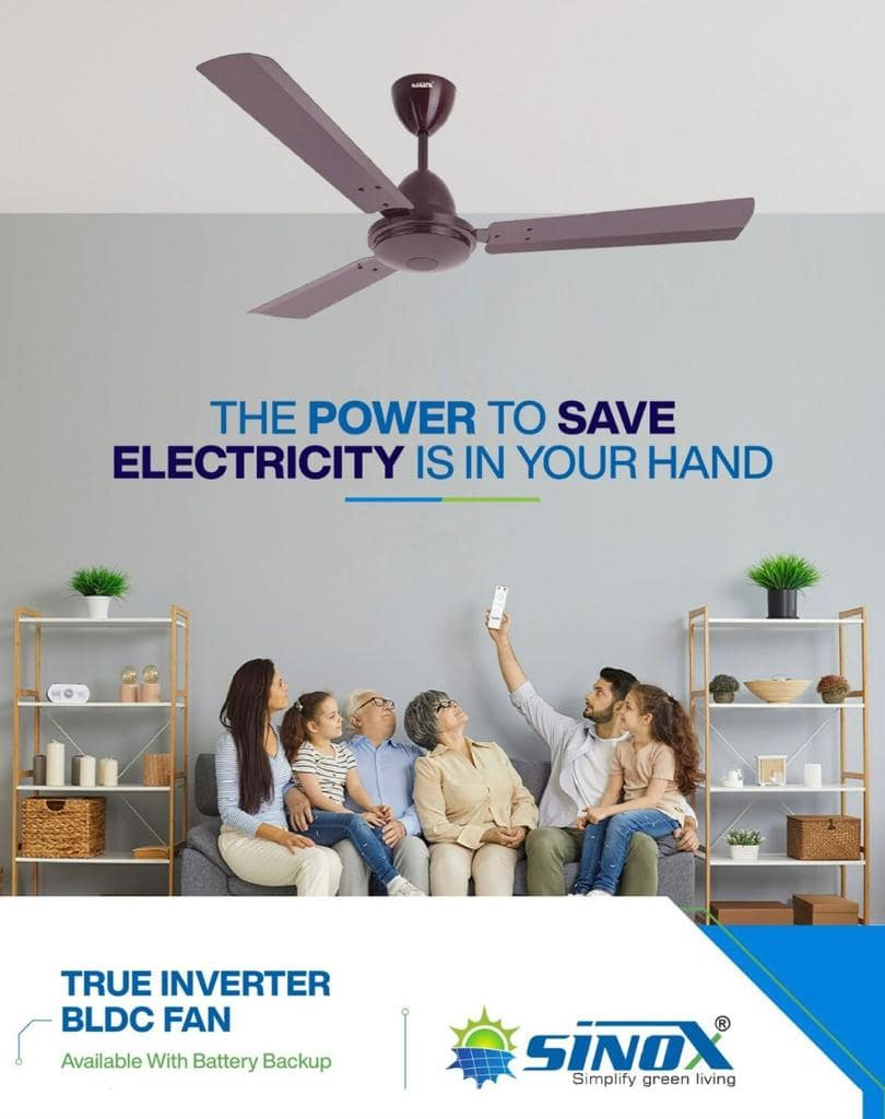 Sinox BLDC Ceiling Remote Fan with light (35 Watts) - Image 2