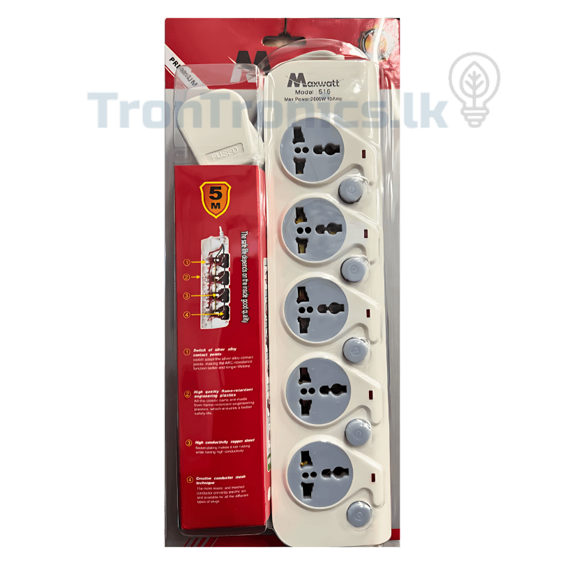 Maxwatt-4-and-5-Way-5M-Universal-Power-Extension-Cord-5-year-warranty