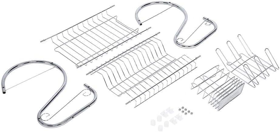 Two-Tier Kitchen Dish Rack – Silver - Image 7
