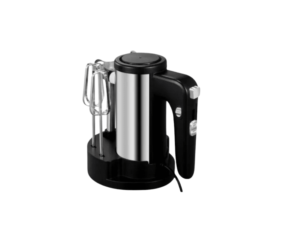 Introducing the MITSHU Hand Mixer S/S 200W MH-505, available at trontronics.lk, the ultimate kitchen companion designed for Sri Lankan culinary enthusiasts. With 5 adjustable speeds and a turbo boost function, this powerful and versatile hand mixer ensures precise control over your culinary creations. The mixer includes two essential attachments – a whisk for light and airy mixtures like whipped cream or meringue, and a beater for effortlessly mixing batters and doughs. Crafted with a sleek and modern design, the MITSHU Hand Mixer S/S 200W MH-505 features an ergonomically designed handle for a comfortable grip. The stainless steel mixing head adds durability and a touch of elegance to your kitchen. Easy attachment and removal of accessories make it user-friendly, and the provided storage case keeps your hand mixer organized and protected when not in use. Key Features: - 5 speeds + turbo boost function - 2 different attachments: whisk and beater - Ergonomic handle for comfortable grip - Easy attachment and removal of accessories - Convenient storage case - Stainless steel mixing head Benefits: - Easy to use and versatile - Powerful performance for various culinary tasks - Durable construction for long-lasting use - Variety of attachments for diverse recipes - Sleek and modern design complements any kitchen decor Additional Reasons to Choose MITSHU Hand Mixer S/S 200W MH-505: - Sleek and modern design - High-quality materials for long-term durability - 1-year warranty for peace of mind Elevate your culinary experience with the MITSHU Hand Mixer S/S 200W MH-505 – a reliable, powerful, and stylish addition to your kitchen from trontronics.lk.