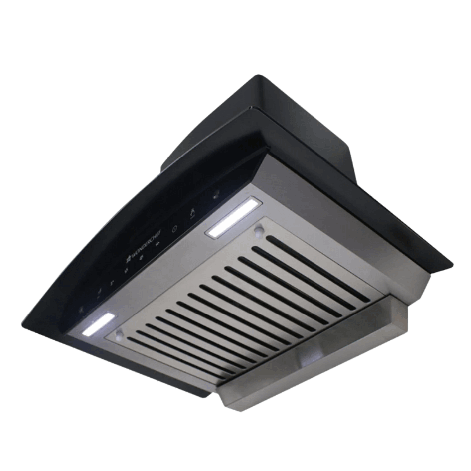 Premium Curved Glass 60cm Cooker Hood with touch and motion Sensor (Black) - Image 6