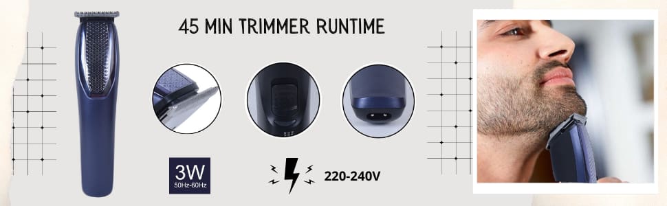 High Quality HTC AT-1210 Professional Rechargeable Hair and beard Clipper Trimmer for Men with warranty - Image 5
